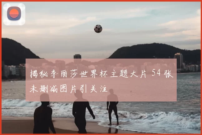 揭秘李丽莎世界杯主题大片 54 张未删减图片引关注