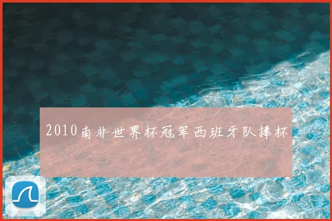 2010南非世界杯冠军西班牙队捧杯